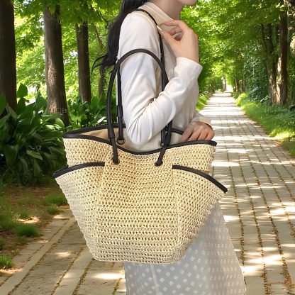 Lightweight rattan tote bag - Image 2